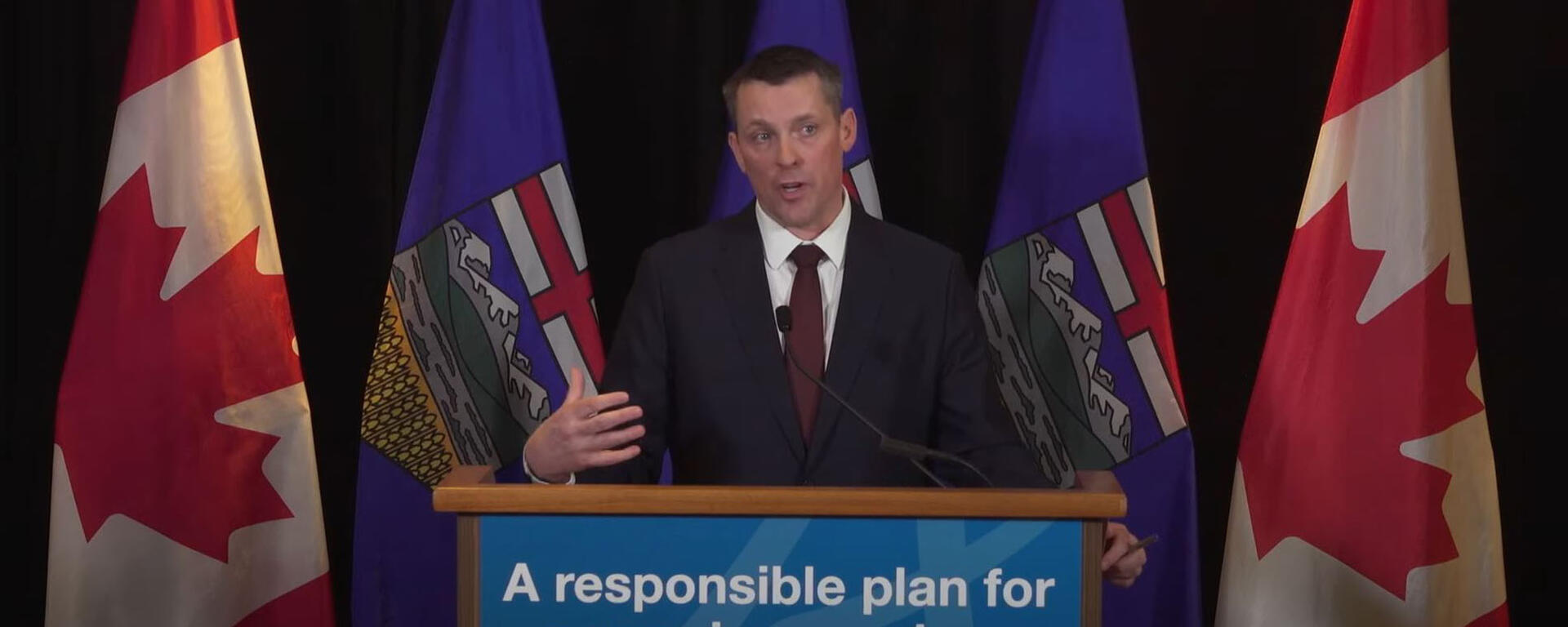 Alberta Finance Minister Nate Horner presents Budget 2024 on Feb. 29.