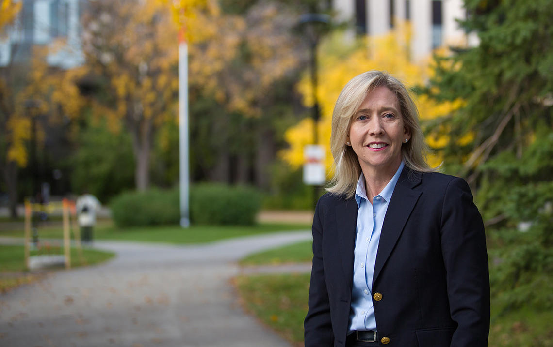 Warren Binford is the 2015 Fulbright Canada and Palix Foundation’s Distinguished Visiting Research Chair in Child and Family Health and Wellness. She will be working on a new direction in her research at the Faculty of Law until December. Photo by Riley Brandt, University of Calgary 
