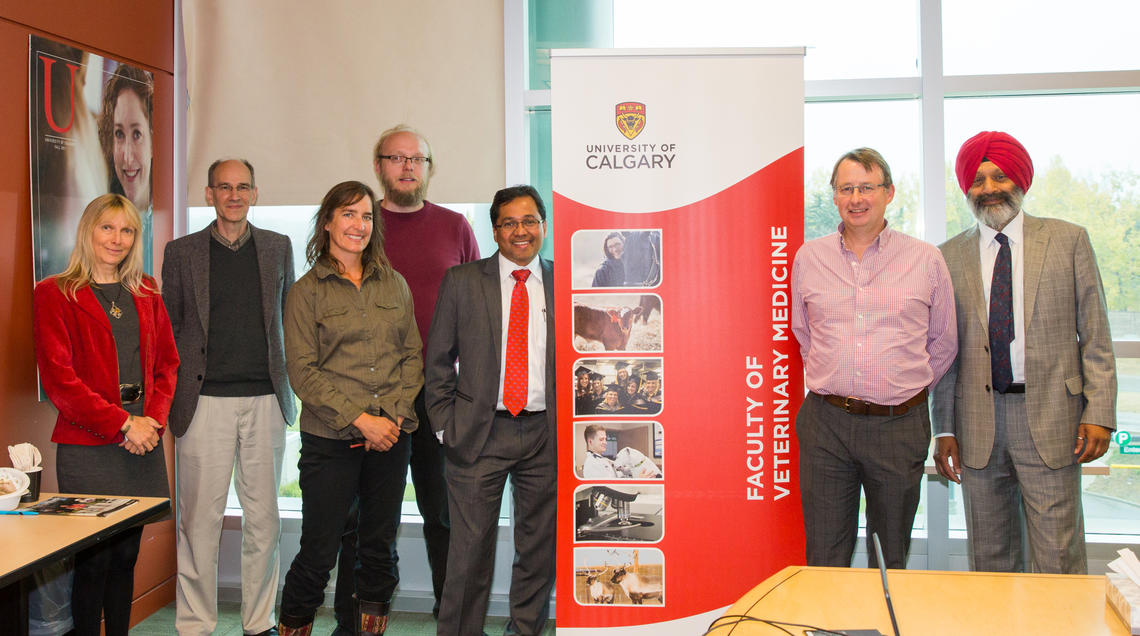 From left: Susan Cork, David Hall, Susan Kutz, Guido van Marle, Sam Thevasagayam, John Gilleard and Baljit Singh. 