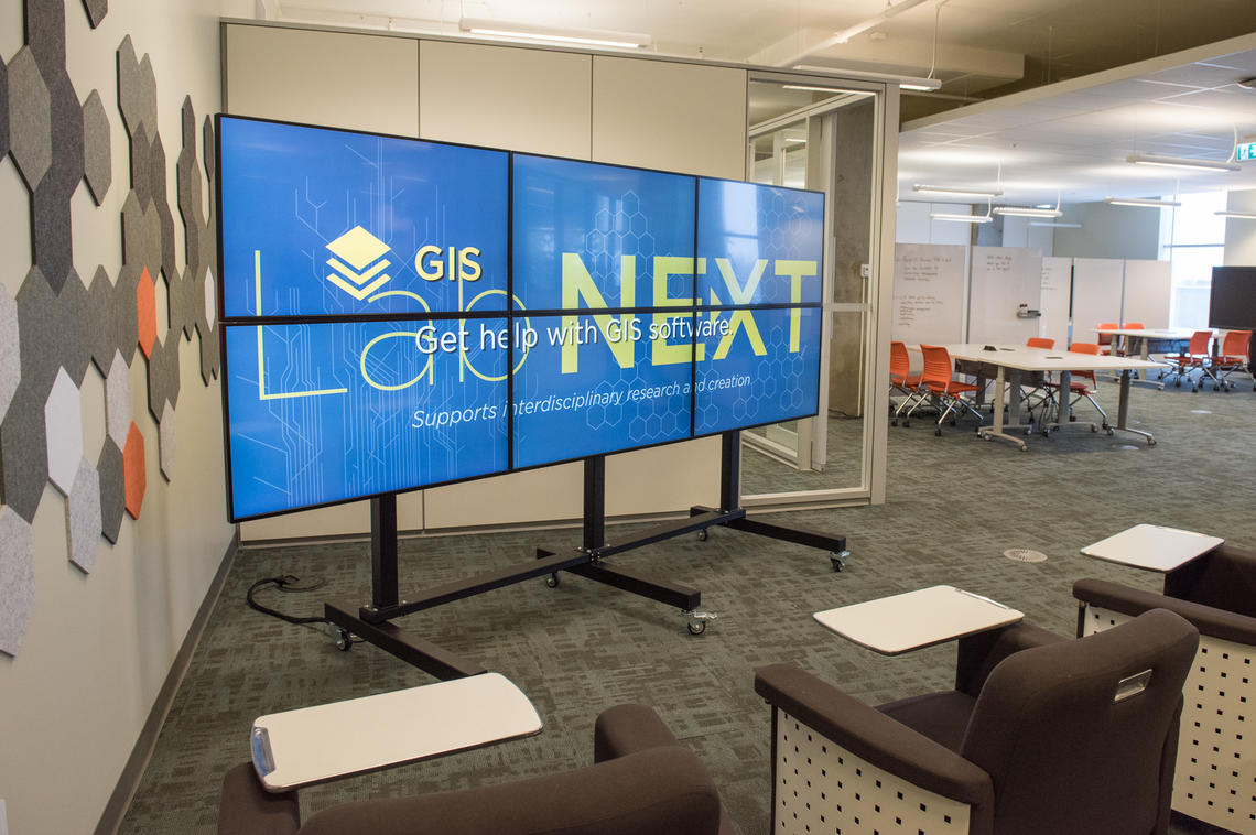 Lab NEXT opened this week on the third floor of the Taylor Family Digital Library. Photos by Dave Brown