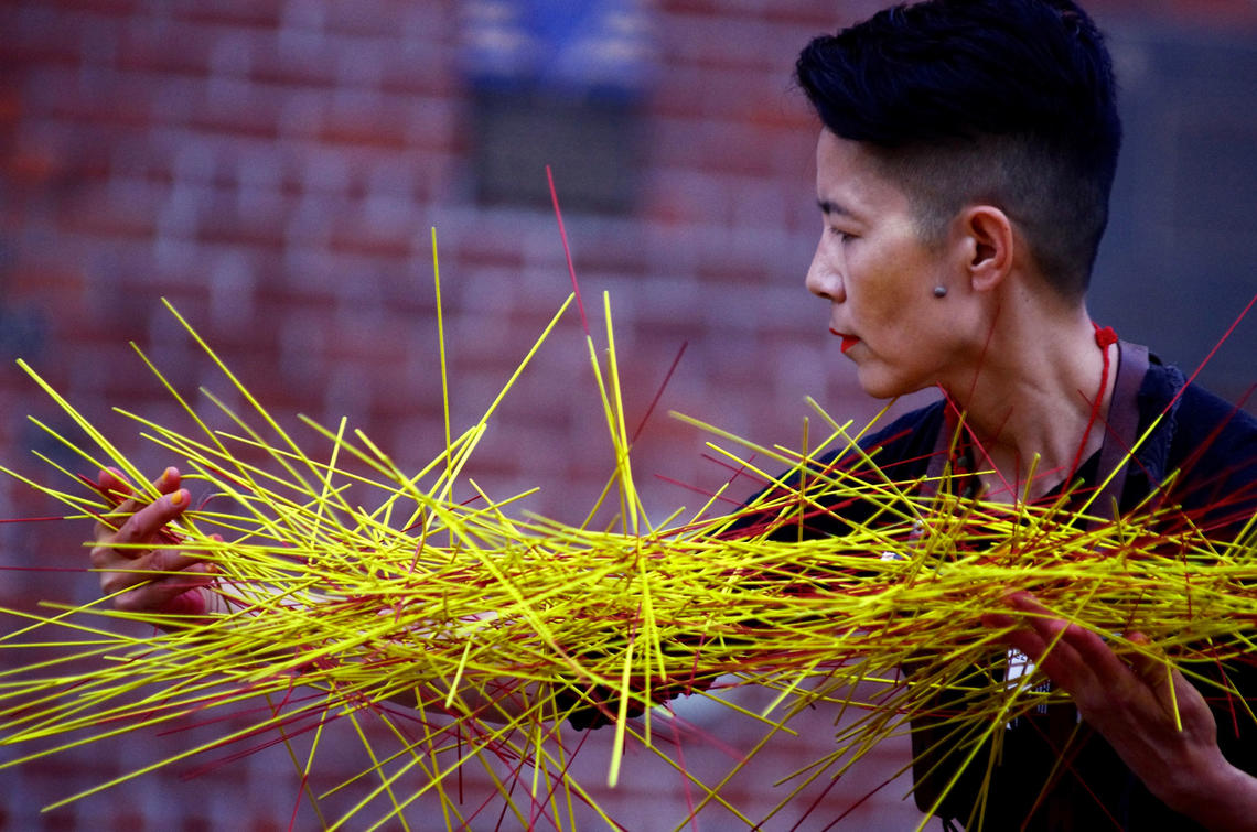 Vancouver-based choreographer, performer, and dramaturge Lee Su-Feh will give a free performance of EVERYTHING II on the Riverwalk Plaza in East Village.