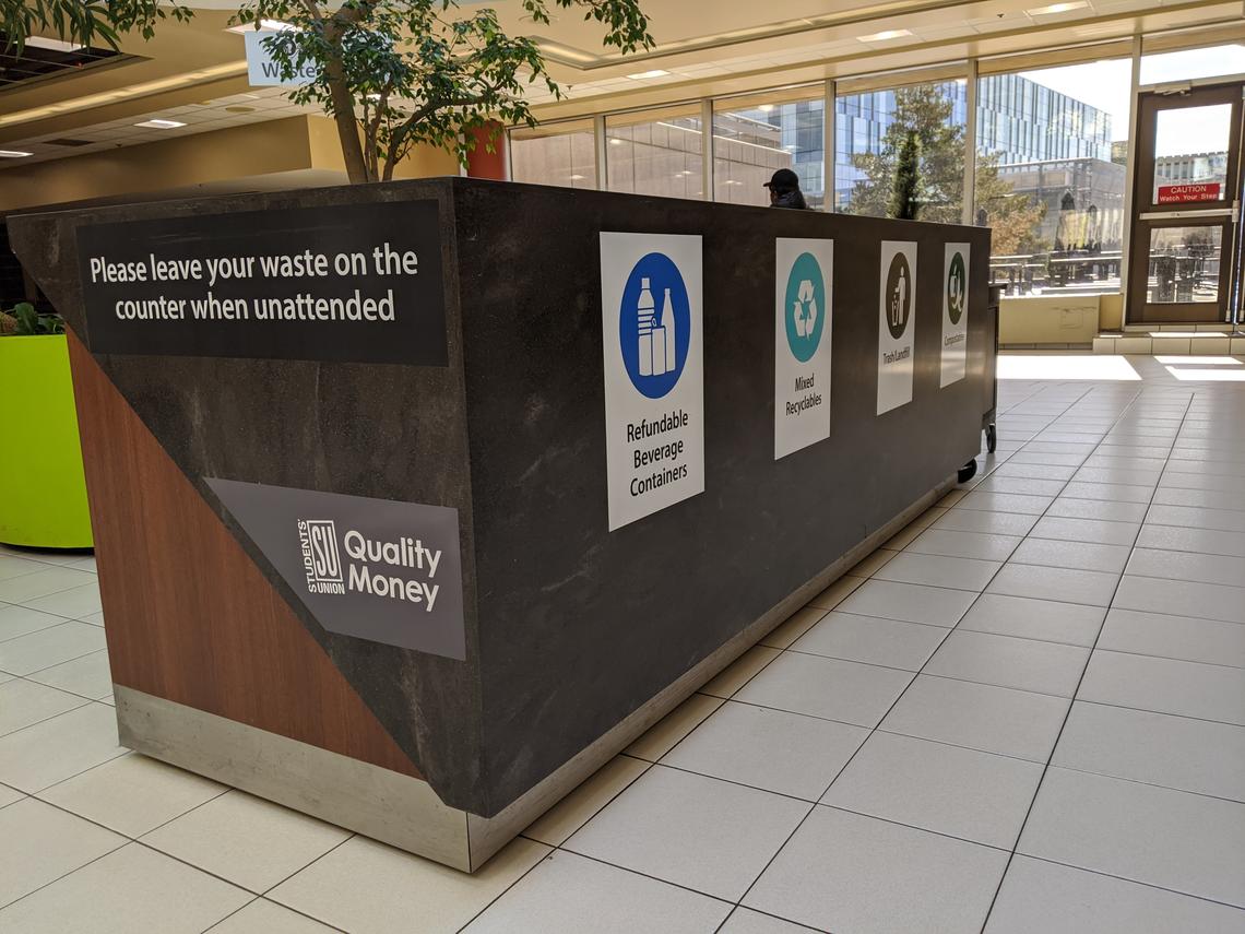 MacEwan Student Centre Waste Diversion Station