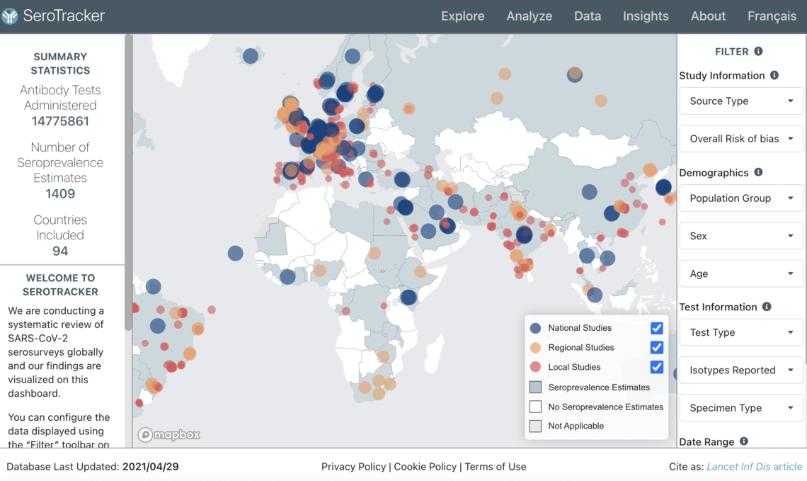 SeroTracker screenshot