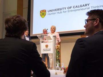 Diane Hunter, a two-time alumna who has played an active role in Calgary's civic politics, speaks about the Hunter Family Foundation.