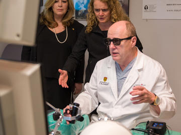 The Governor General’s visit highlighted research and innovation within the university’s New Earth-Space Technologies research theme and include a tour of the project neuroArm Research Space