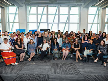 Group photo of Faculty of Social work staff and faculty