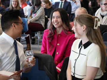 3MT finalists waiting for the event to start.