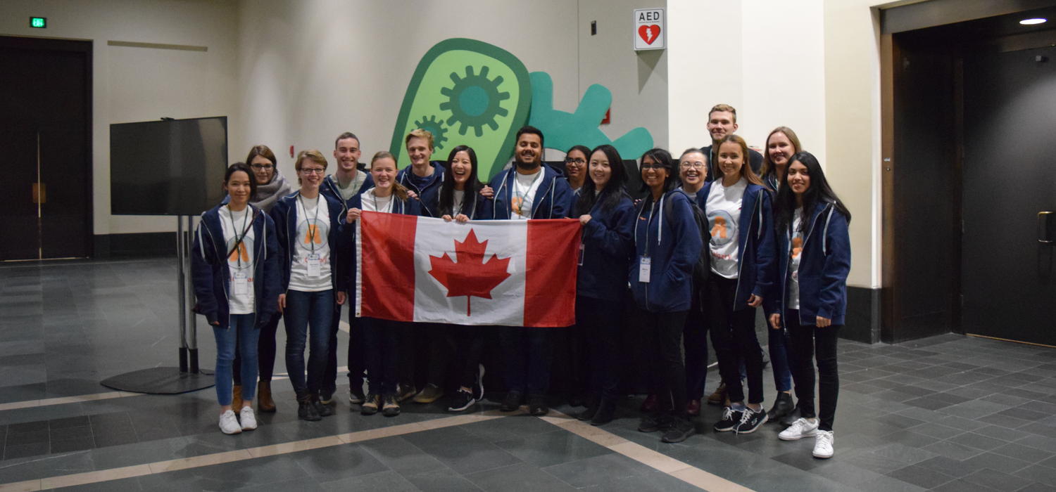 The multi-faculty team from the University of Calgary competed in the International Genetically Engineered Machine (iGEM) Foundation’s Giant Jamboree in Boston. Photo courtesy iGEM 2017 team