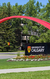UCalgary arch and sign