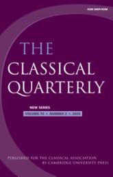 The Classical Quarterly cover